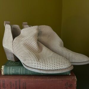 DOLCE VITA Sonya Perforated Leather Ankle Booties